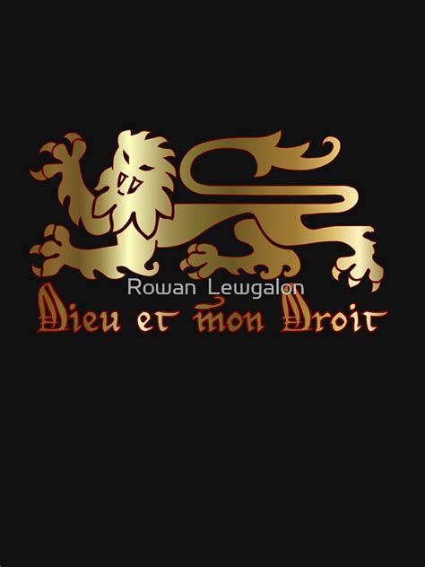 "Dieu et mon droit" T-shirt for Sale by MaureenMarlowe | Redbubble | british t-shirts - crest t ...