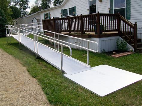 EZ Access Brand New Complete Handicap Wheelchair Ramp with Handrails - Mobility Furniture & Fixtures