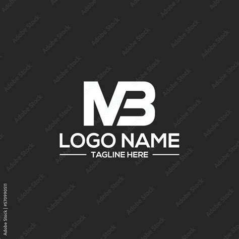 Modern MB logo design vector designs Stock Vector | Adobe Stock