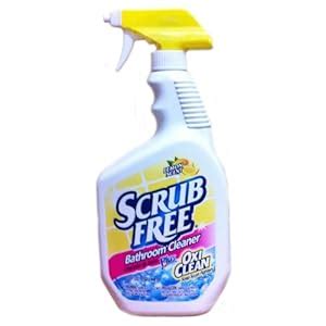 Scrub Free Bathroom Cleaner with Oxi Clean, Lemon Scent, 32 oz: Amazon.com: Grocery & Gourmet Food