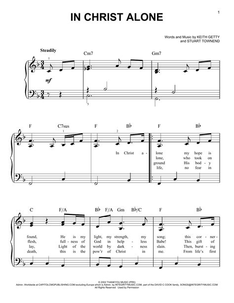 In christ alone piano sheet music free download - packagelsa