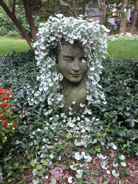 Head Planters and Face Pots: Whimsical Containers | Garden art sculptures, Amazing gardens ...