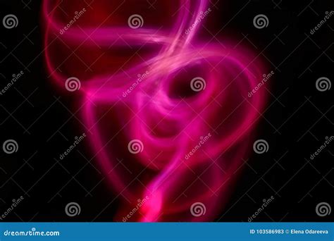 Abstract Red Light Ray on Black Background Stock Image - Image of ...