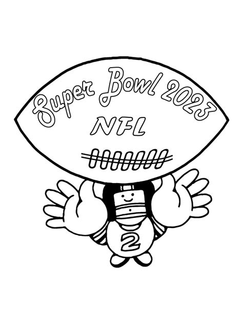 Super Bowl 2023 NFL Coloring Page - Free Printable Coloring Pages for Kids