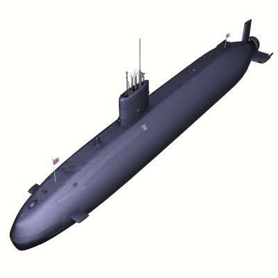 3d model trafalgar class submarine