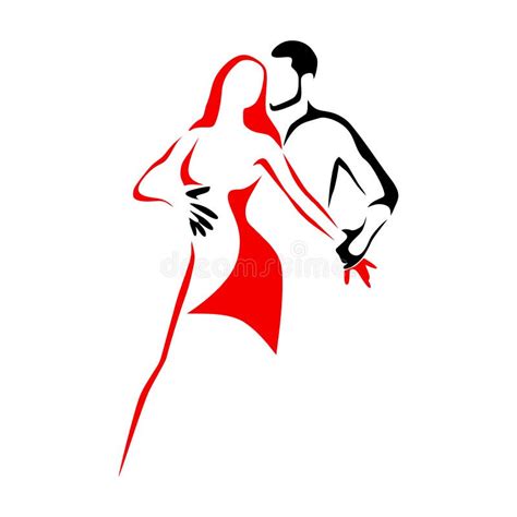 Salsa Dance School Logo. Couple Dancing Latin Music Stock Vector - Illustration of dancer ...