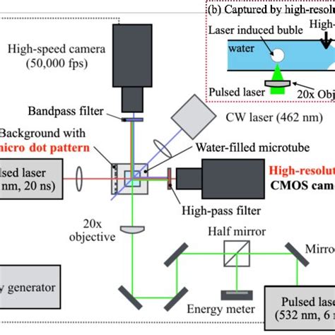 (a) Schematic diagram of the experimental setup. A laser induced ...