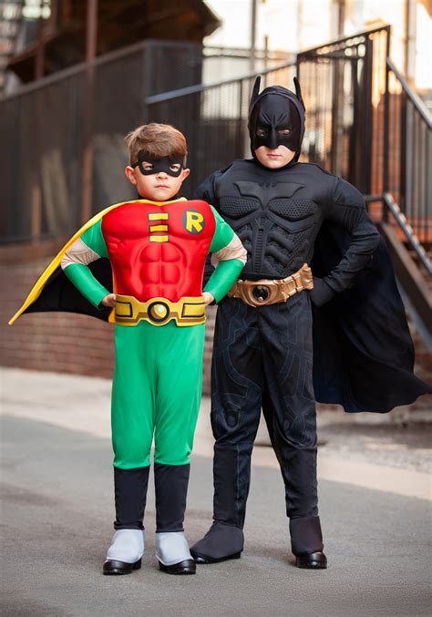 Deluxe Dark Knight Batman Costume for Kids