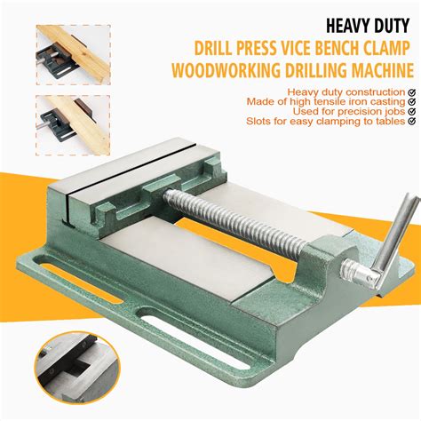 5 Inch Heavy Duty Drill Press Vice Bench Clamp WoodWorking Drilling ...