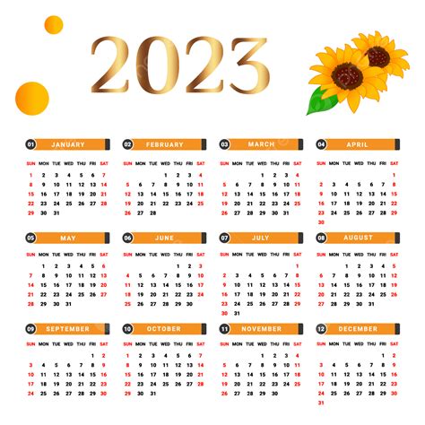 2023 Calendar Planner Vector Design Images, 2023 Calendar With Black Yellow And Golden Geometric ...