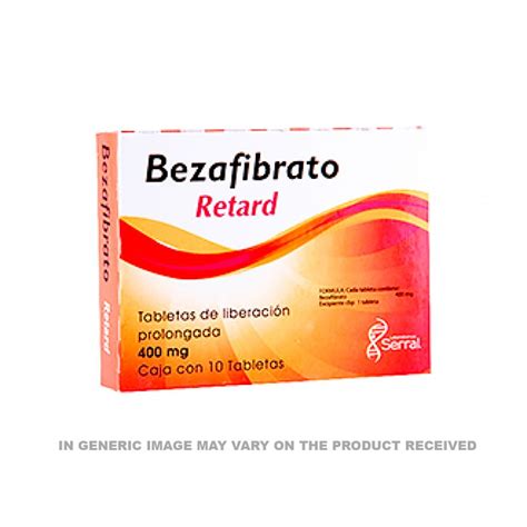 Bezalip XR Bezafibrate Generic 400 mg 10 tabs - Starting with B - medsmex