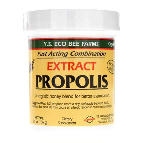 Propolis Extract in Honey Paste, YS Organic Bee Farms