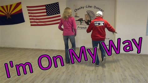 I'm On My Way Line Dance Demo & Teach - YouTube