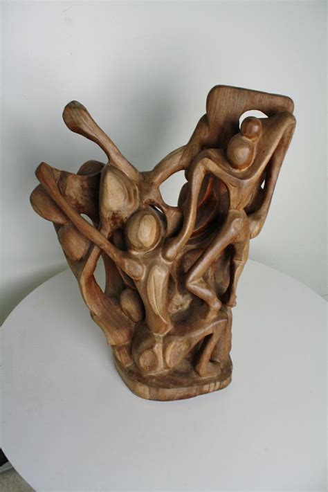 Large Figural Wood Sculpture | Sculpture, Wooden sculpture, Sculptures ...