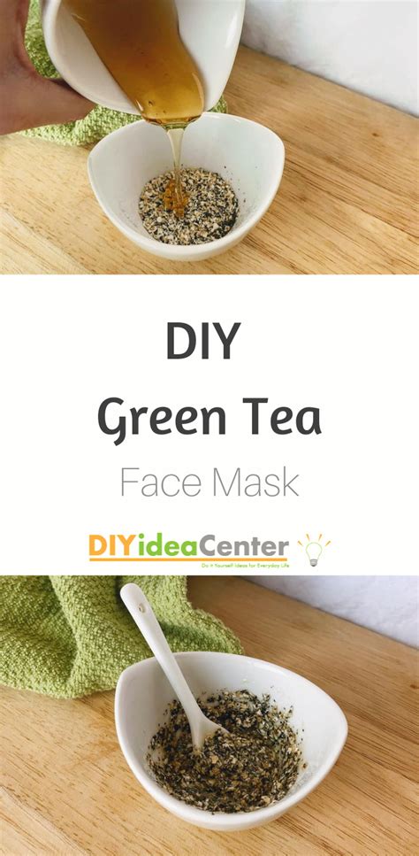 DIY Green Tea Face Mask | Green tea face mask, Green tea face, Green tea