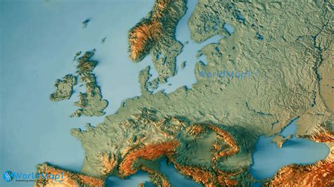 3d Elevation Map Of Europe Map - vrogue.co