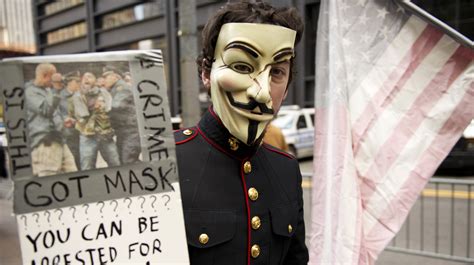 Where The Mask Seen In Global Protests Is Made : Parallels : NPR