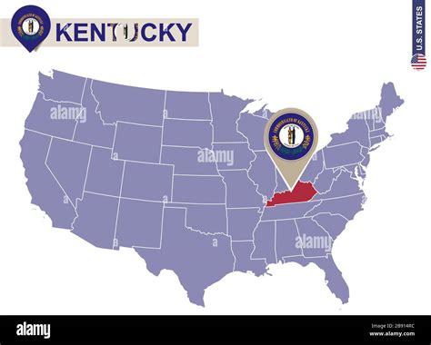 Kentucky Map Clipart Illustrations