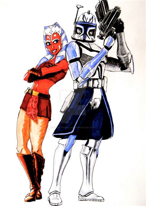 Captain Rex and Ahsoka Tano by ChristyTortland on DeviantArt