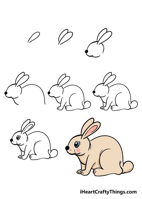 How To Draw A Realistic Rabbit Step By Step