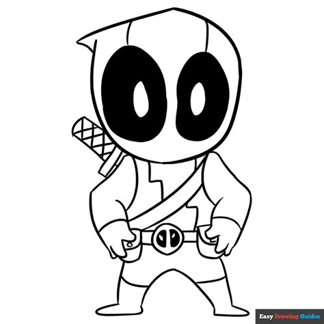 Chibi Deadpool Coloring Pages