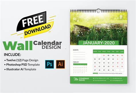 Free Calendar Design Download :: Behance