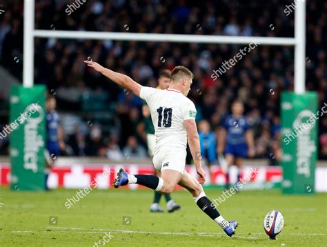 Owen Farrell England Kicks Penalty Editorial Stock Photo - Stock Image ...