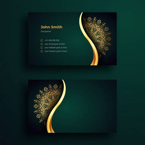 Visiting Card Background Design Sample