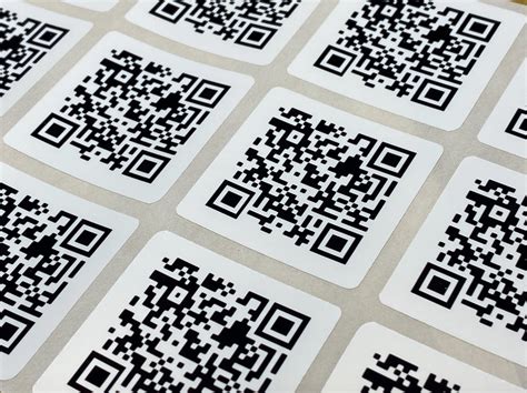 30 x Custom QR Code 35mm stickers Personalised Paper Gloss | Etsy