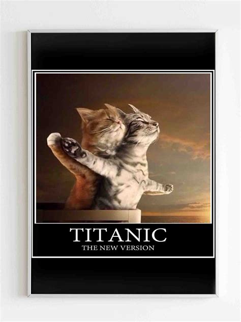 Titanic Funny Cats Parody Cat Lover Poster – Nuu Shirtz