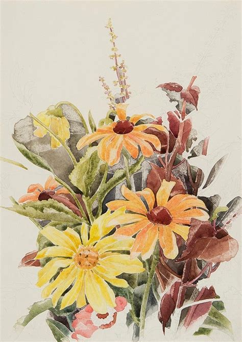 Garden Flowers | From a unique collection of Still-life Drawings and Watercolors at https://www ...