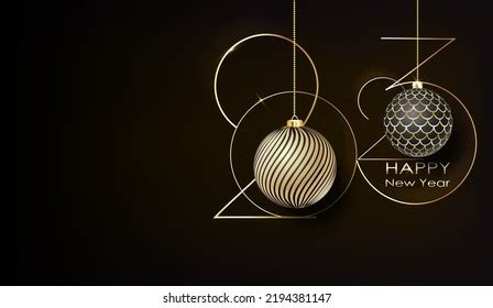 2023 New Year Gold Logo Design Stock Vector (Royalty Free) 2194381147 ...