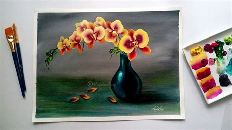 Simple Flower Vase Painting Designs - Easy Flower Paintings | Bohoadwasunt Wallpaper