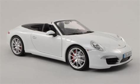 Diecast model cars Porsche 991 S 1/18 Minichamps Carrera S Cabriolet ...