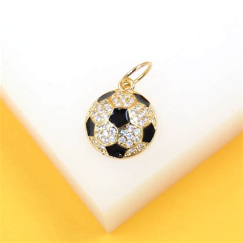 18k Gold Filled Soccer Ball Pendant Charm – MIA J