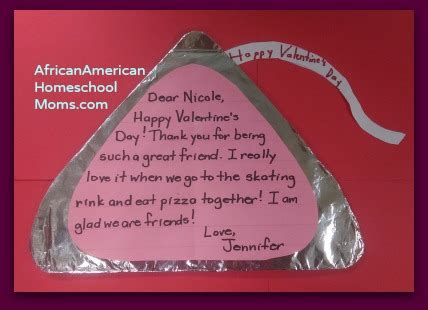 Hershey's Kiss Valentine's Day Craft - African-American Homeschool Moms: A resource for black ...