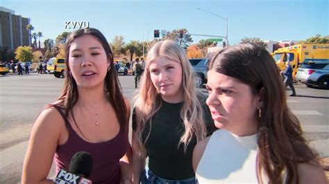 Student interview after reported UNLV shooting abruptly ended by police ...