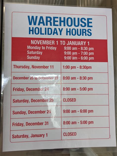 Costco Holiday hours - Save Money in Winnipeg