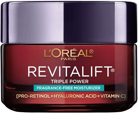 L'Oreal Paris Revitalift Triple Power Face Moisturizer, Unscented Cream, 1.7 oz - Walmart.com