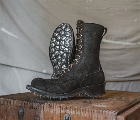 Logging Boots With Spikes