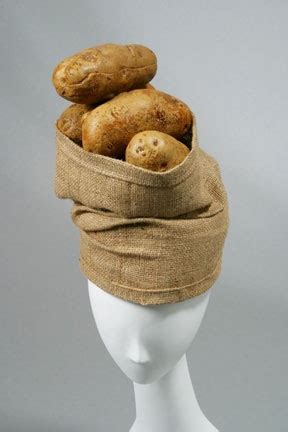 Sack of Potatoes Turban by Raymond Hudd | Hats, Turban, Crazy hats