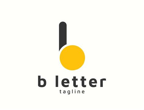 Simple letter b logo design 7946320 Vector Art at Vecteezy