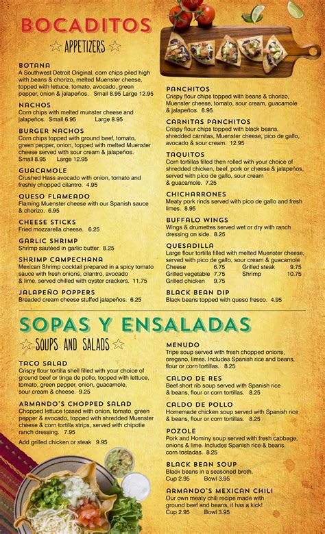 Dianas Mexican Food Menu - Food-menu-01 - Salsa Mexican Grill - See more ideas about mexican ...