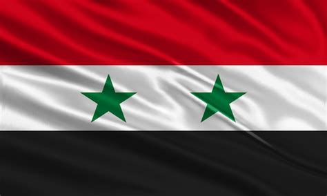 Premium Vector | Syria flag design. Waving Syrian flag made of satin or ...