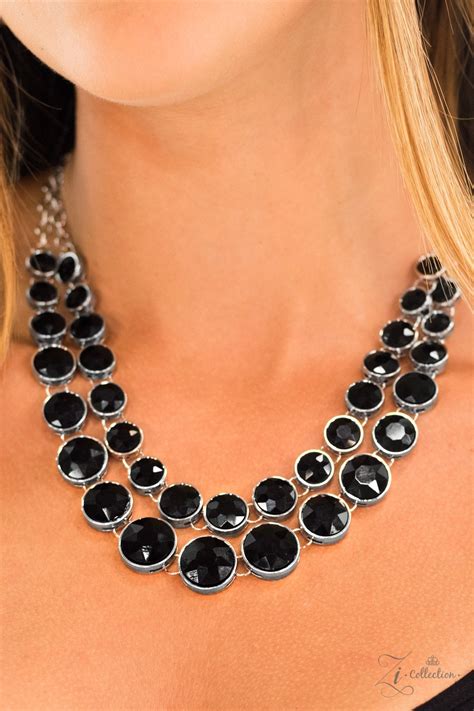 Iconic - Zi Collection - Paparazzi Black Faceted Bead Layered Statemen – Sugar Bee Bling ...