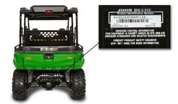 Lawn Mower Serial Number | John Deere CA