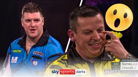 'What's going on here?' | Dave Chisnall and Daryl Gurney produce missed darts horror show ...