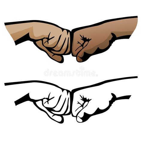 Fist Bump Cartoon