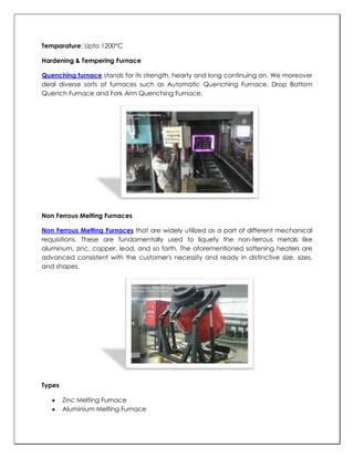 Industrial Furnace Types | PDF