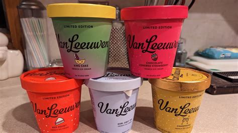 Tasting Winter 2023 Limited Edition Van Leeuwen Ice Cream Flavors - YouTube